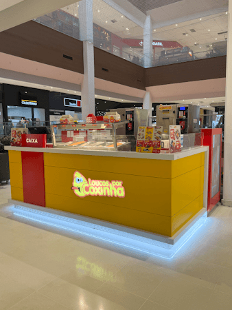 Logo da loja loucos por coxinha