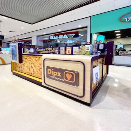 Imagem de interna da loja batatas dipz