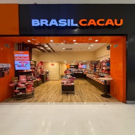 Imagem de interna da loja chocolates brasil cacau