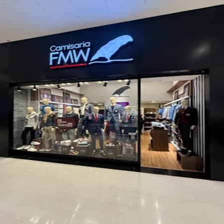 Imagem de interna da loja fmw camisaria