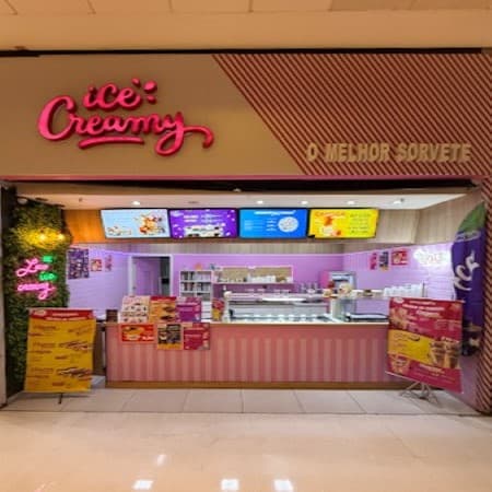 Imagem de interna da loja ice creamy
